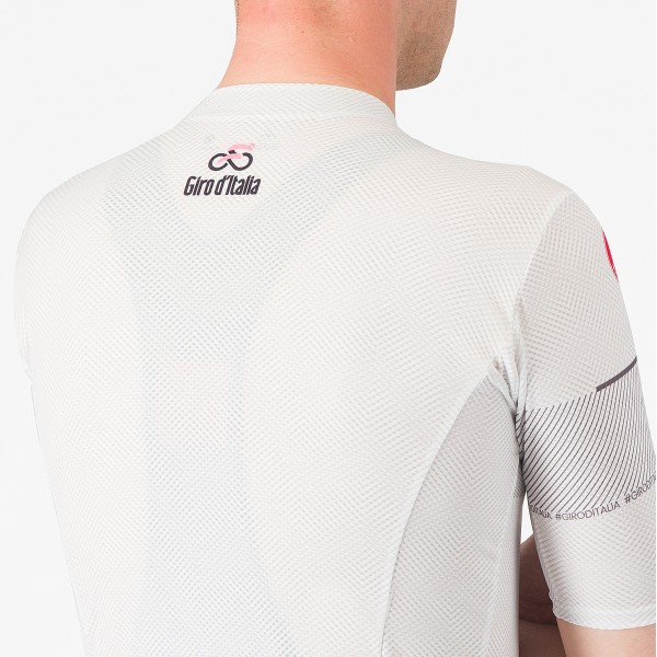 Abbigliamento Uomo Maglia Bianca Classifica Giro d'Italia 2024
