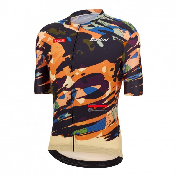 Abbigliamento maschile Santini Vuelta Espana 2024 Maglia-Cuitu Negru