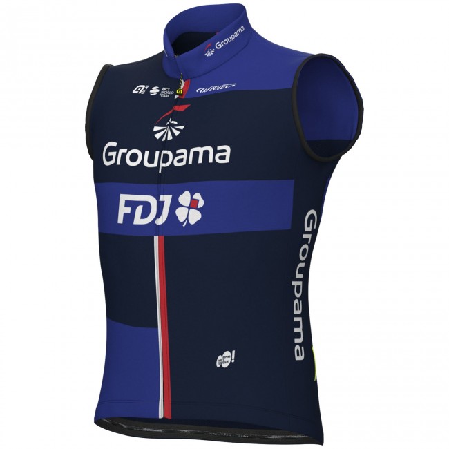 Abbigliamento uomo Gilet antivento Ale Groupama FDJ 2024 Abbigliamento uomo Gilet antivento Ale Groupama FDJ 2024