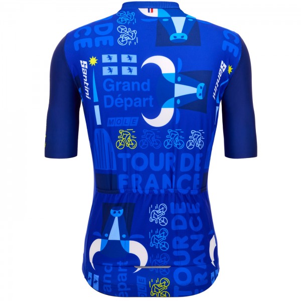 Abbigliamento Uomo Santini Tour de France 2024 Maglia Torino