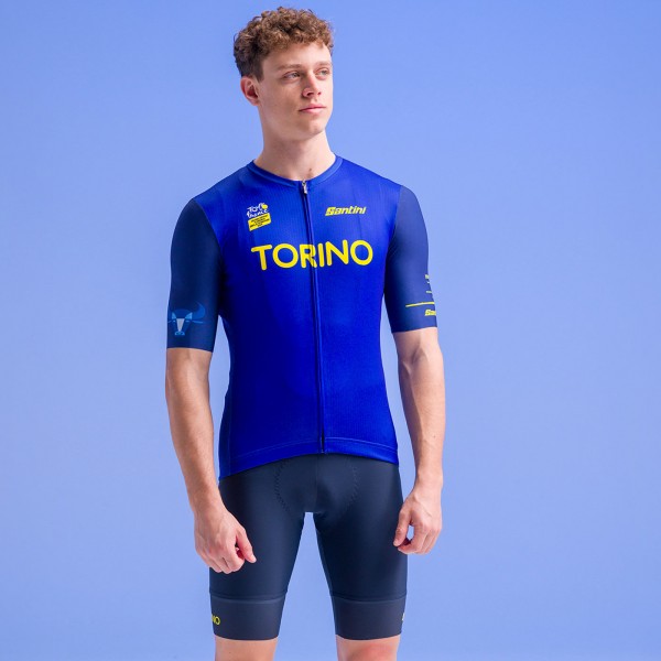 Abbigliamento Uomo Santini Tour de France 2024 Maglia Torino