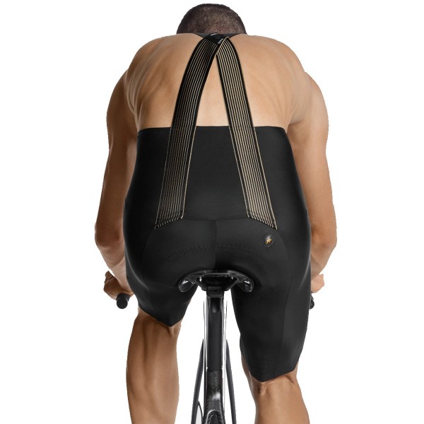Calzamaglia con bretelle Assos Mille GTO da uomo - Oro