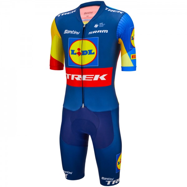 Abbigliamento Uomo Santini Lidl Trek 2024 Team Original Tuta Intera