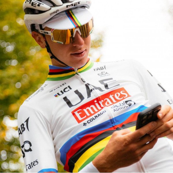 Maglia a maniche lunghe Pissei Team UAE 2024 da uomo - Campione del mondo