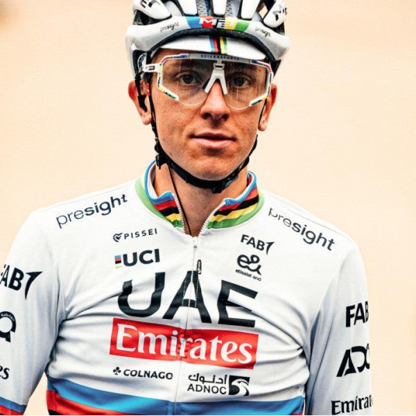 Maglia a maniche lunghe Pissei Team UAE 2024 da uomo - Campione del mondo