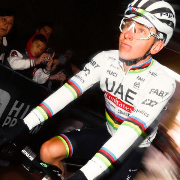 Maglia a maniche lunghe Pissei Team UAE 2024 da uomo - Campione del mondo