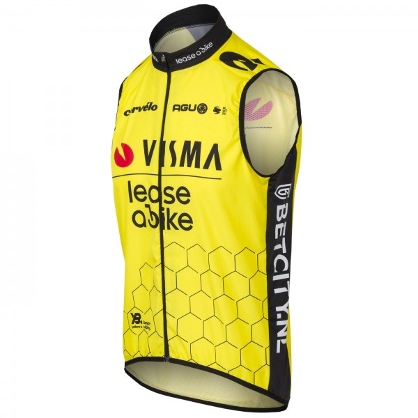 Abbigliamento uomo Gilet Agu Wind Team Visma Lease a Bike 2024
