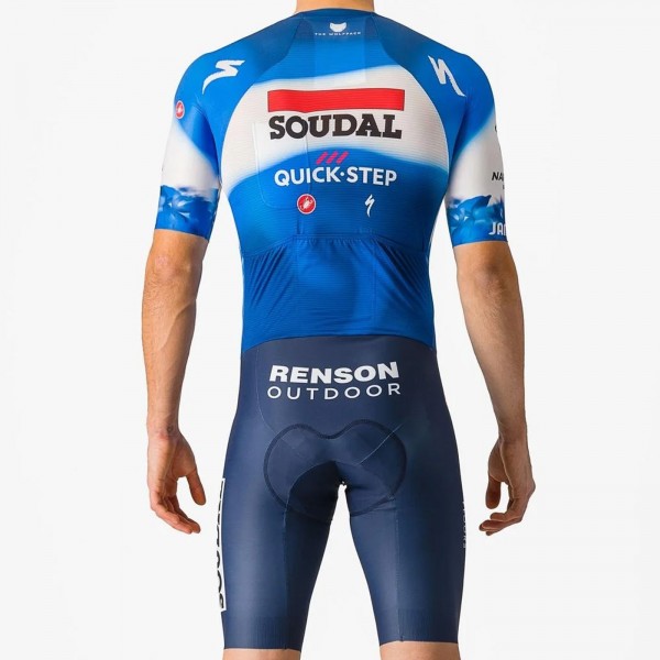 Abbigliamento Uomo Castelli Soudal Quick-Step 2024 Sanremo BTW Speed ​​Suit Intero