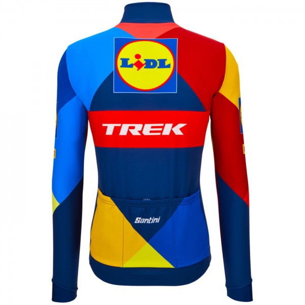Maglia Santini Lidl Trek 2024 da uomo a maniche lunghe