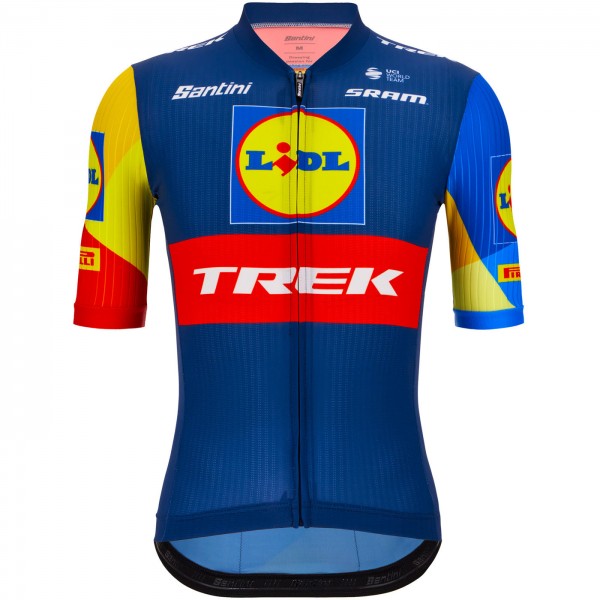 Abbigliamento uomo Maglia Santini Lidl Trek 2024 Team Original Abbigliamento uomo Maglia Santini Lidl Trek 2024 Team Original