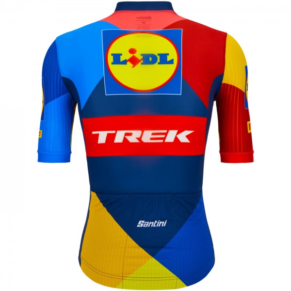 Abbigliamento uomo Maglia Santini Lidl Trek 2024 Team Original Abbigliamento uomo Maglia Santini Lidl Trek 2024 Team Original