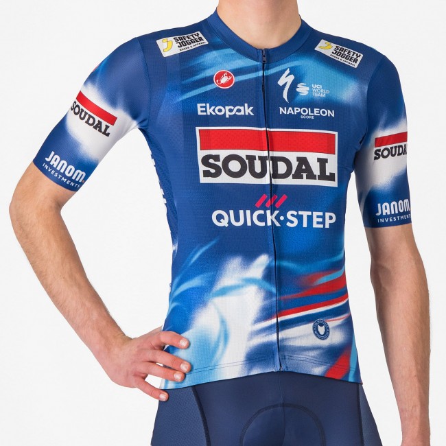 Abbigliamento uomo Castelli Maglia Soudal Quick-Step 2025 Competizione 3 Abbigliamento uomo Castelli Maglia Soudal Quick-Step 2025 Competizione 3