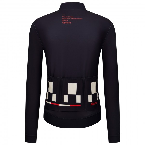 Abbigliamento uomo Maglia a maniche lunghe Santini Paris Roubaix 2025 Abbigliamento uomo Maglia a maniche lunghe Santini Paris Roubaix 2025