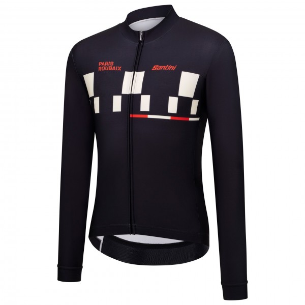 Abbigliamento uomo Maglia a maniche lunghe Santini Paris Roubaix 2025 Abbigliamento uomo Maglia a maniche lunghe Santini Paris Roubaix 2025