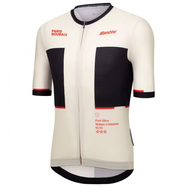 Abbigliamento Uomo Maglia Santini Paris Roubaix 2025 Abbigliamento Uomo Maglia Santini Paris Roubaix 2025