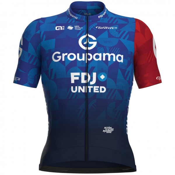 Uomo Abbigliamento Ale Groupama FDJ 2025 Maglia-Tdf