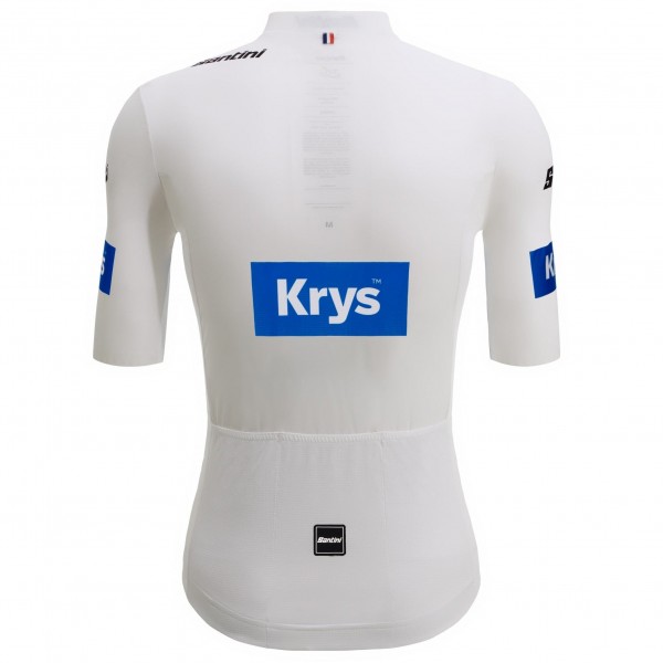 Tour de France 2025 bianco da uomo Maglia ufficiale