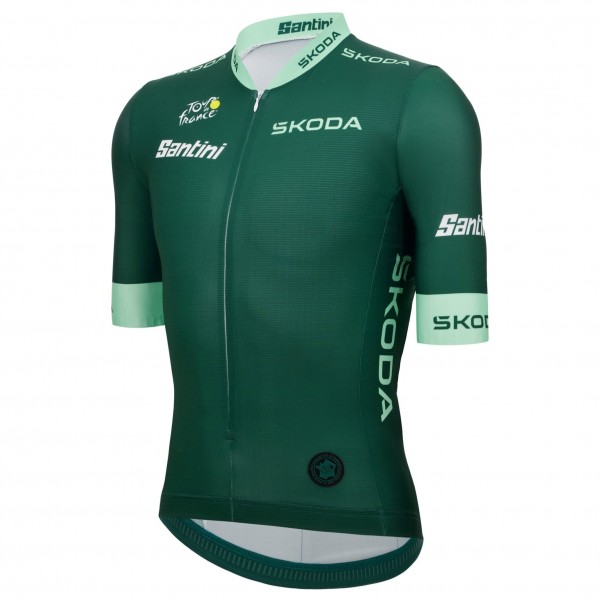 Maglia ufficiale Santini Green Tour de France 2025 da uomo