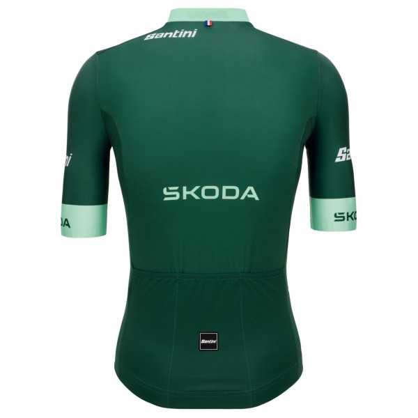 Maglia ufficiale Santini Green Tour de France 2025 da uomo