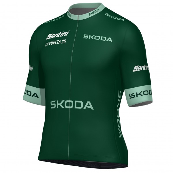 Abbigliamento Uomo Maglia Verde Santini Vuelta Espana 2025