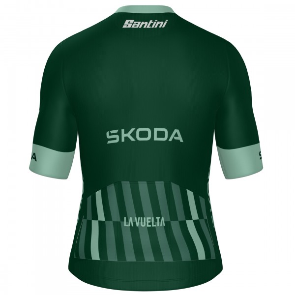 Abbigliamento Uomo Maglia Verde Santini Vuelta Espana 2025
