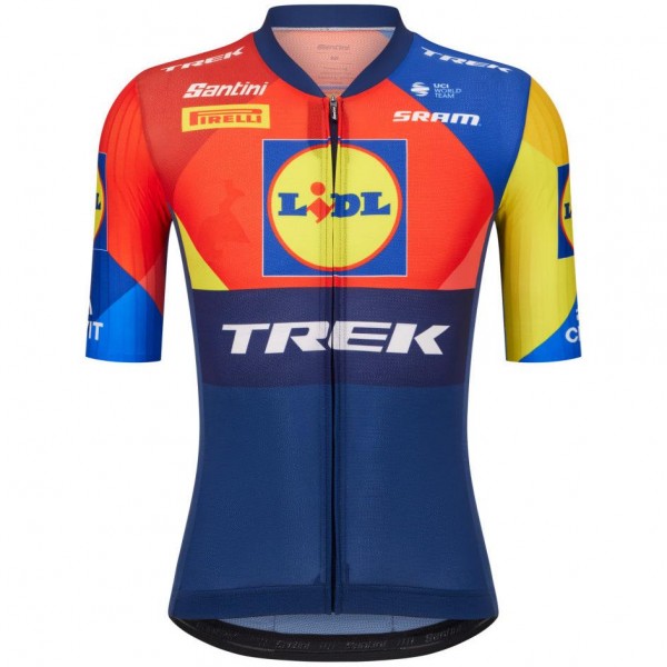 Abbigliamento uomo Maglia Santini Lidl Trek 2025 Aero Abbigliamento uomo Maglia Santini Lidl Trek 2025 Aero