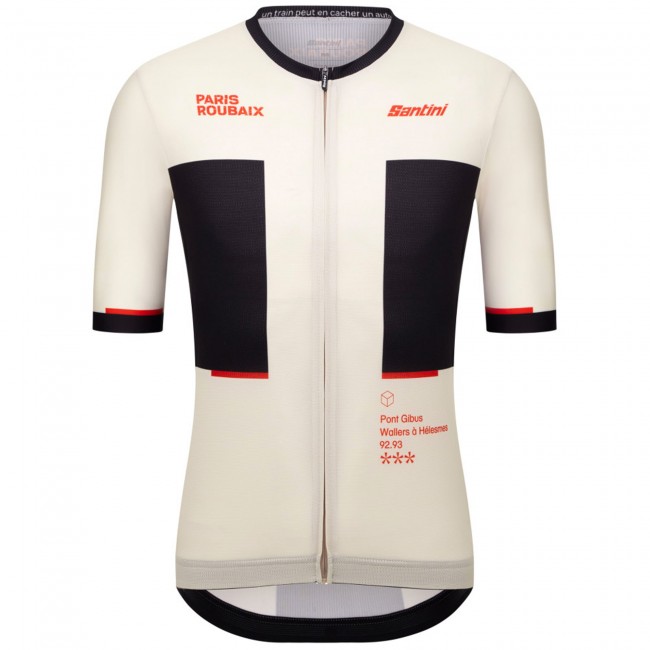 Abbigliamento Uomo Maglia Santini Paris Roubaix 2025 Abbigliamento Uomo Maglia Santini Paris Roubaix 2025