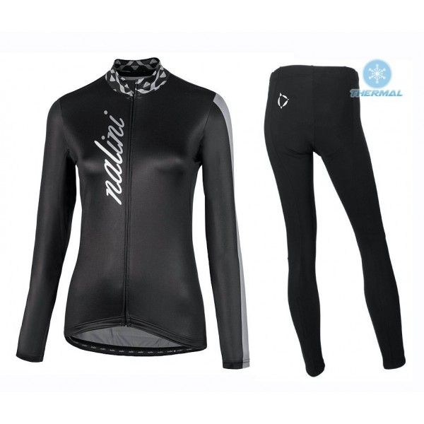 Completo Ciclismo 2020 Nalini MCL nero Squadre thermique Maglia Ciclismo Manica Lunga e Salopette Lunga