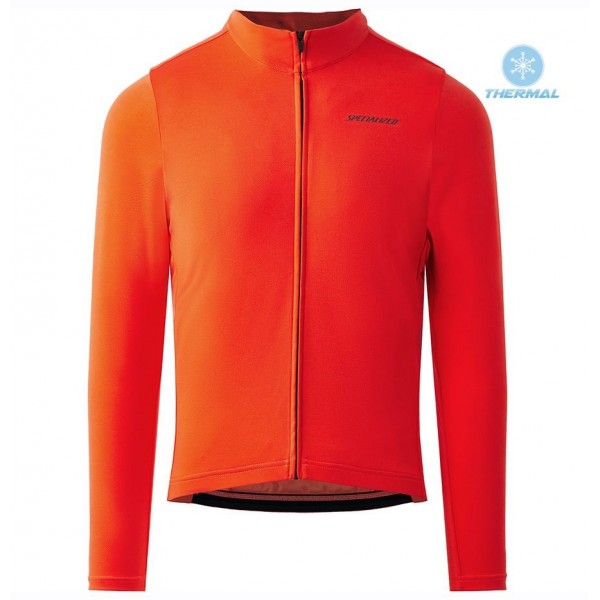 Completo Ciclismo 2020 Specialized rosso Squadre thermique Maglia Ciclismo Manica Lunga