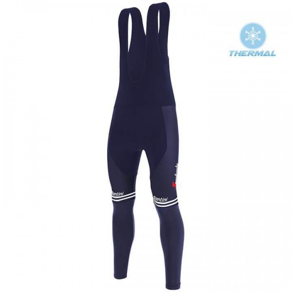 Completo Ciclismo 2020 Trek Segafredo Usine Racing bianca-rosso Squadre Salopette Lunga Ciclismo thermique