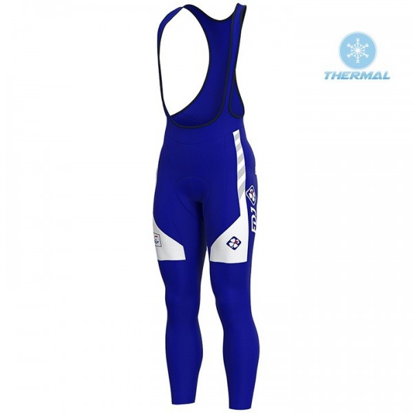 Completo Ciclismo 2020 FDJ Squadre Salopette Lunga Ciclismo thermique