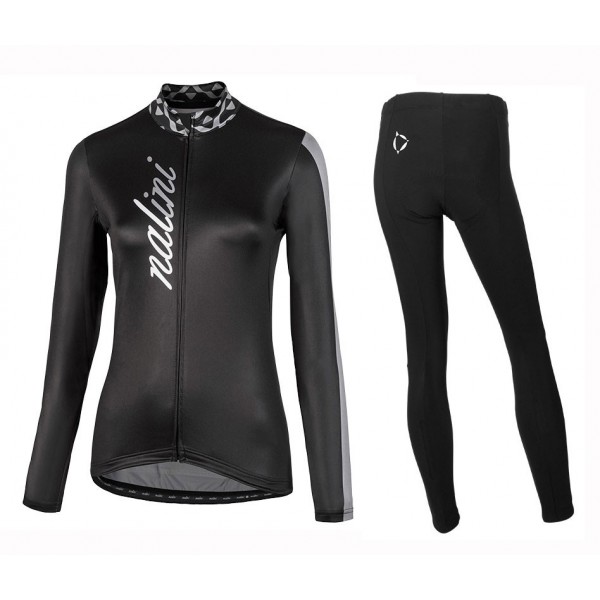 Completo Ciclismo 2020 Nalini MCL nero Squadre Maglia Ciclismo Manica Lunga e Salopette