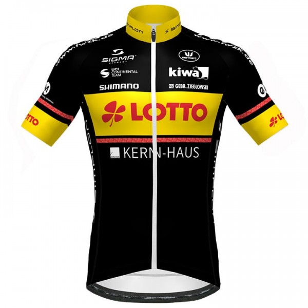 Completo Ciclismo 2020 LOTTO KERN-HAUS nero-giallo Squadre Maglia Ciclismo Manica Corta