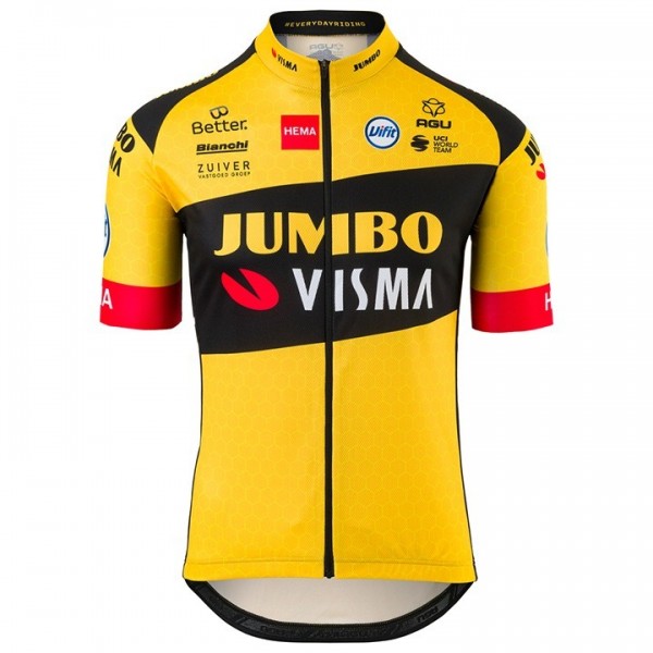Completo Ciclismo 2020 JUMBO-VISMA Des gamins Squadre Maglia Ciclismo Manica Corta