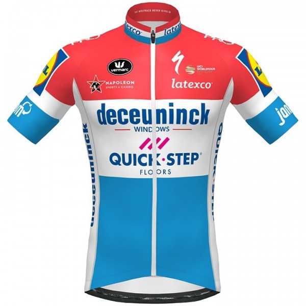 Completo Ciclismo 2020 Quick-Step Luxembourg Champion Squadre Maglia Ciclismo Manica Corta