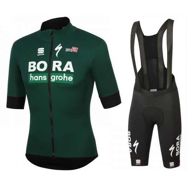 Completo Ciclismo 2020 BORA-hansgrohe vert Edition MSquadre abbigliamento Bici Completo Maglia Ciclismo Corta e Salopette