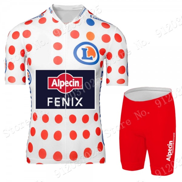 Polka Dot Alpecin Fenix Tour De France 2021 Team abbigliamento Bici Completo Maglia Ciclismo Corta + pantaloncini SxeXtF