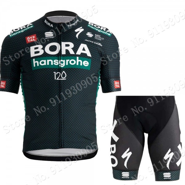 Bora Hansgrohe Tour De France Pro Team 2021 abbigliamento Bici Completo Maglia Ciclismo Corta e Salopette DNO72m