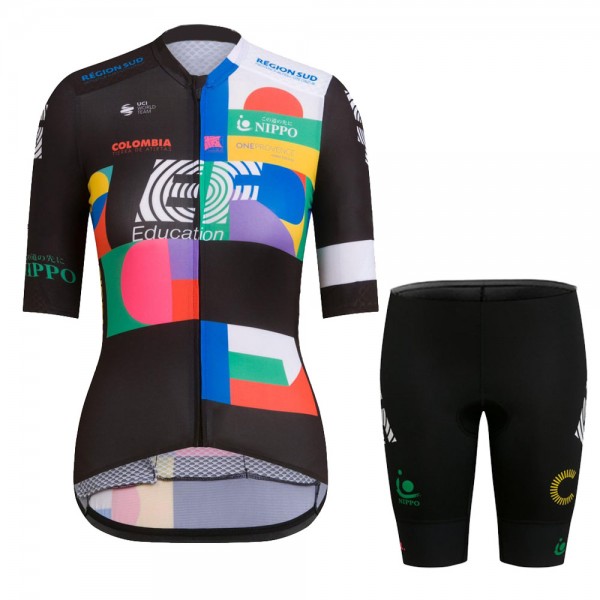 Women EF Education Frist Tour De France 2021 Maglia Ciclismo Manica Corta WLJVhb
