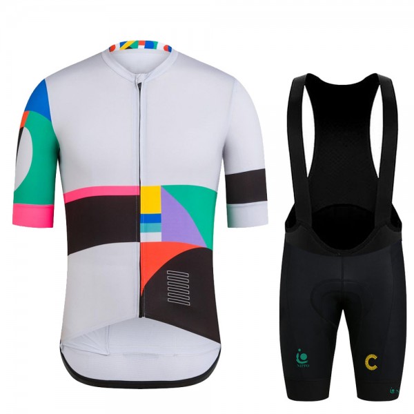 EF Education Frist Tour De France 2021 Team abbigliamento Bici Completo Maglia Ciclismo Corta e Salopette opvLvs