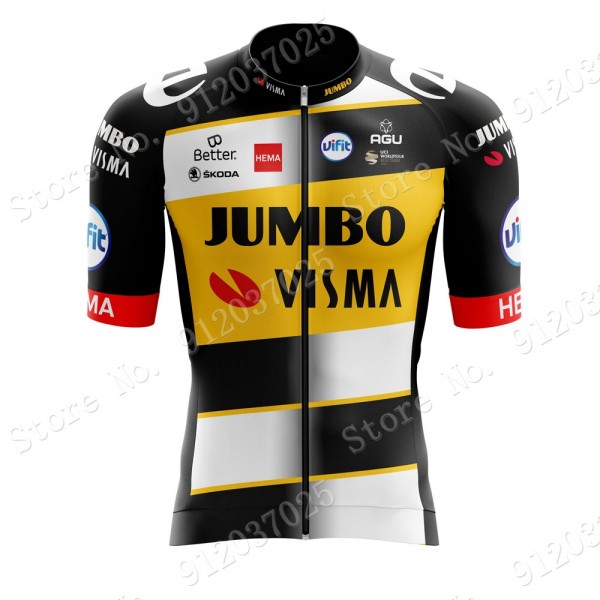 New Style Jumbo Visma 2021 Team Maglia Ciclismo Manica Corta 6un8Rk