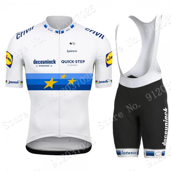 Deceuninck quick step 2021 European Champion Salopette Ciclismo JdYSnu