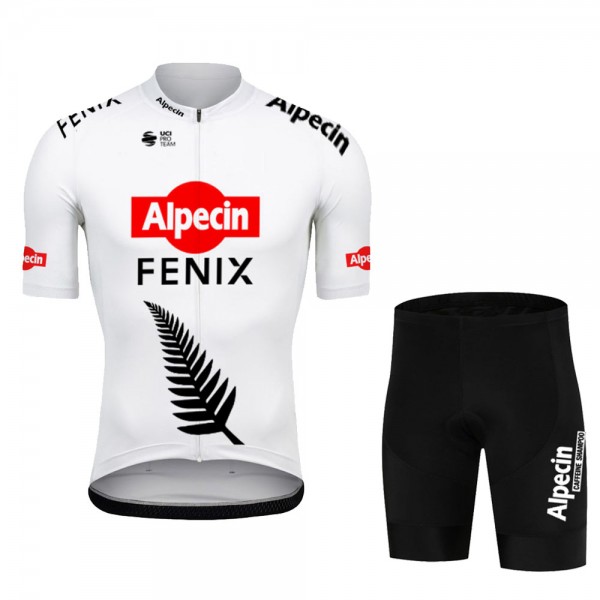 Alpecin Fenix New zealand Pro Team 2021 abbigliamento Bici Completo Maglia Ciclismo Corta e Salopette JlZeqZ