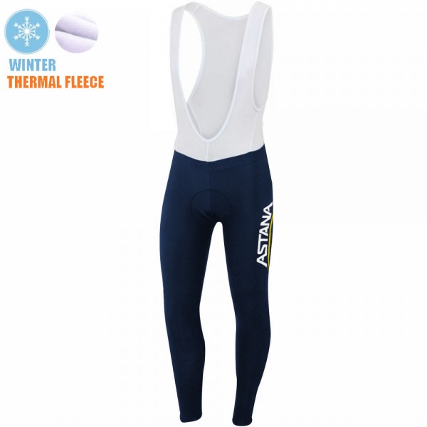 Spanish Winter Fleece Astana Pro Team 2021 Salopette Lunga OtXdL9