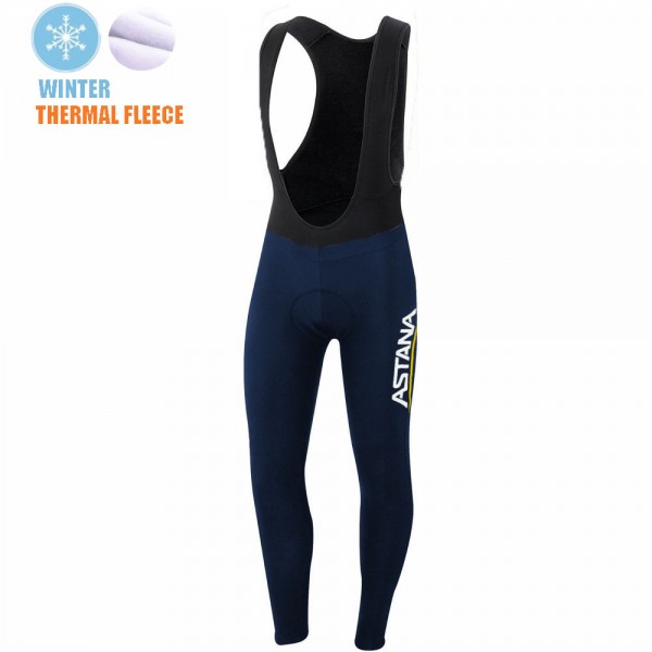 Spanish Winter Fleece Astana Pro Team 2021 Salopette Lunga VN3zph