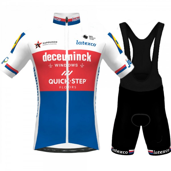 CHAMPION CZECH REPUBLIC Pro Team 2021 abbigliamento Bici Completo Maglia Ciclismo Corta e Salopette gJIfaP