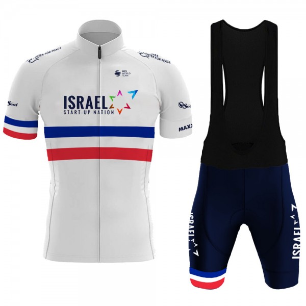 Israel Start Up france Pro Team 2021 abbigliamento Bici Completo Maglia Ciclismo Corta e Salopette FsIr9I