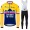 Jumbo Visma SLovenia Pro Team 2021 Abbigliamento Maglia Ciclismo Manica Lunga e Salopette Lunga 0HGan0