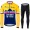 Jumbo Visma SLovenia Pro Team 2021 Abbigliamento Maglia Ciclismo Manica Lunga e Salopette Lunga vXNY1t