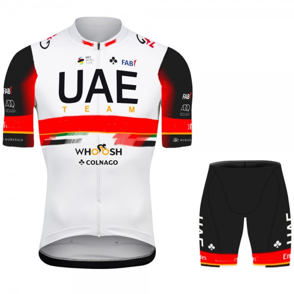 2021 UAE Emirates Pro Team abbigliamento Bici Completo Maglia Ciclismo Corta + pantaloncini UA2lkm